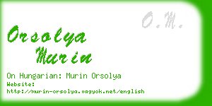 orsolya murin business card